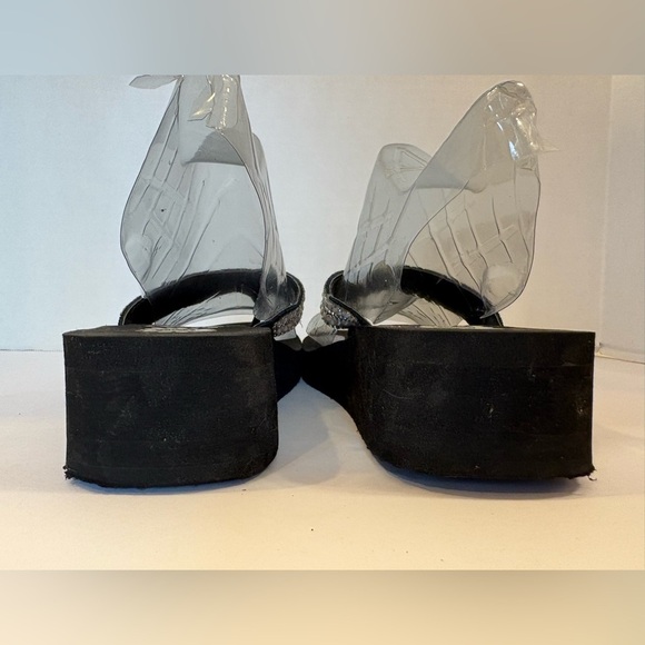 Yellow Box Valence leather beaded flip flops sandals size 7.5 - Picture 7 of 11